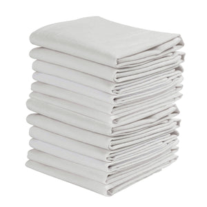 KAF Home Set of 12 Flour Sack White Kitchen Towels, 100-Percent Cotton, Absorbent, Extra Soft (20 x 30-Inches) - LaPrima Shops ®