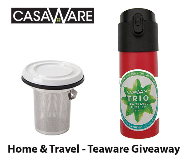 Congratulations: Jennifer G. OH  - Winner of our casaWare Teaware, Home & Travel Set. (Tilt and Drip Tea Infuser and Red Trio 12oz/350ML Tea Travel Mug) Giveaway that ended 2-5-17.
