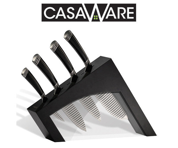 Win a casaWare Groovetech 5pc Knife Block Set (Black), a $150 value!