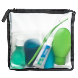 (re)zip Zippered TSA Travel Quart Size Reusable Storage Bag (8.25 x 2 x 7.5-inch) Black - LaPrima Shops ®