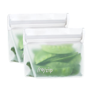 (re)zip Stand-Up 1-Cup/8-ounce Leakproof Reusable Storage Bag 2-Pack (Clear) - LaPrima Shops ®