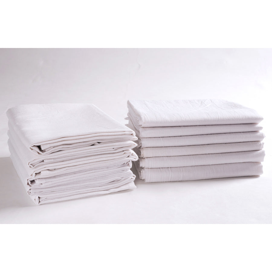 KAF Home Set of 12 Flour Sack White Kitchen Towels, 100-Percent Cotton -  LaPrima Shops®