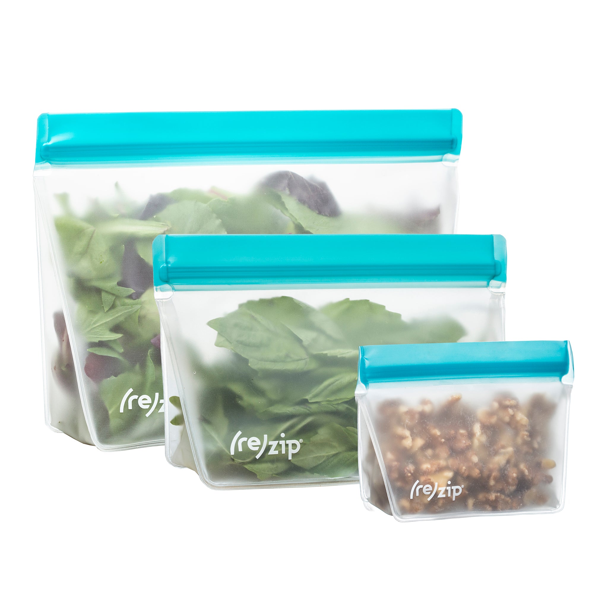 Reusable Double Zipper Bags, Food Storage Bags, Leak-proof Freezer