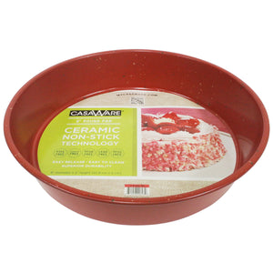 Coated NonStick 9-Inch Round Pan, Red Granite - LaPrima Shops ®