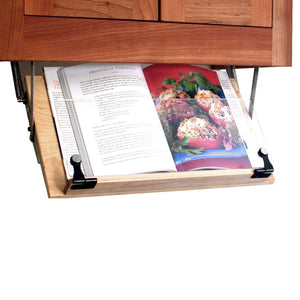 Under Cabinet Mounted Cookbook Holder - Wood - Made in the USA - LaPrima Shops ®