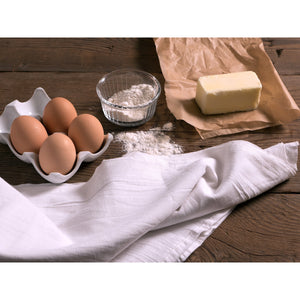 KAF Home Set of 12 Flour Sack White Kitchen Towels, 100-Percent Cotton, Absorbent, Extra Soft (28 x 28-Inches) - LaPrima Shops ®