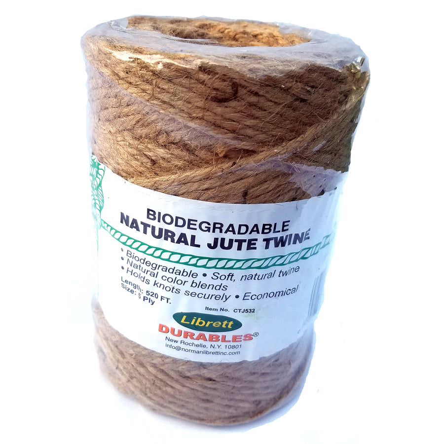 Wrapables All Natural Jute Twine - 12-Ply, 110 Yards, Eco-Friendly Hemp Cord For Crafts & Gardening