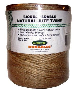 Librett Biodegradable Natural Jute Twine, 890 FT - 32oz - 3 Ply - LaPrima Shops ®