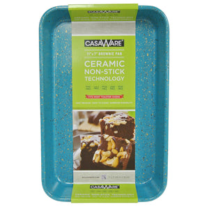 casaWare Toaster Oven Baking Pan 7 x 11-inch Ceramic Coated Non-Stick (Blue Granite) - LaPrima Shops ®