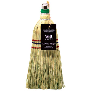 Authentic Hand Made All Broomcorn Broom (12-Inch/Whisk) - LaPrima Shops ®
